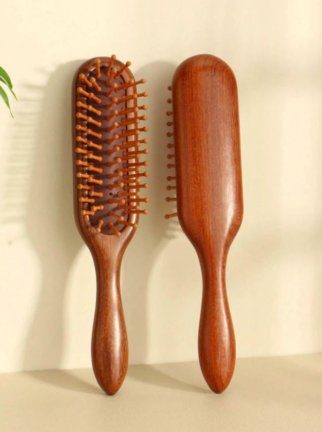 Peigne de massage à coussin d'air en Bois de Santal