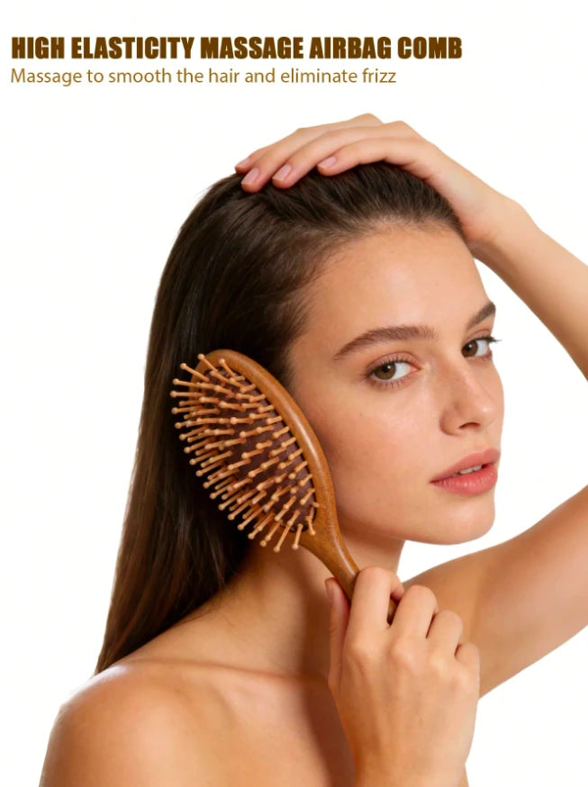 Set de 2 Pièces Peignes de Massage Premium en Bois de Santal