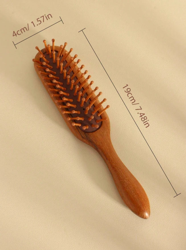 Peigne de massage à coussin d'air en Bois de Santal