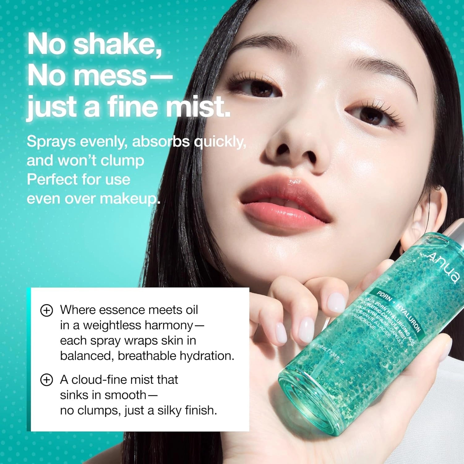 ANUA – PDRN Hyaluronic Acid Hydrating Capsule Mist