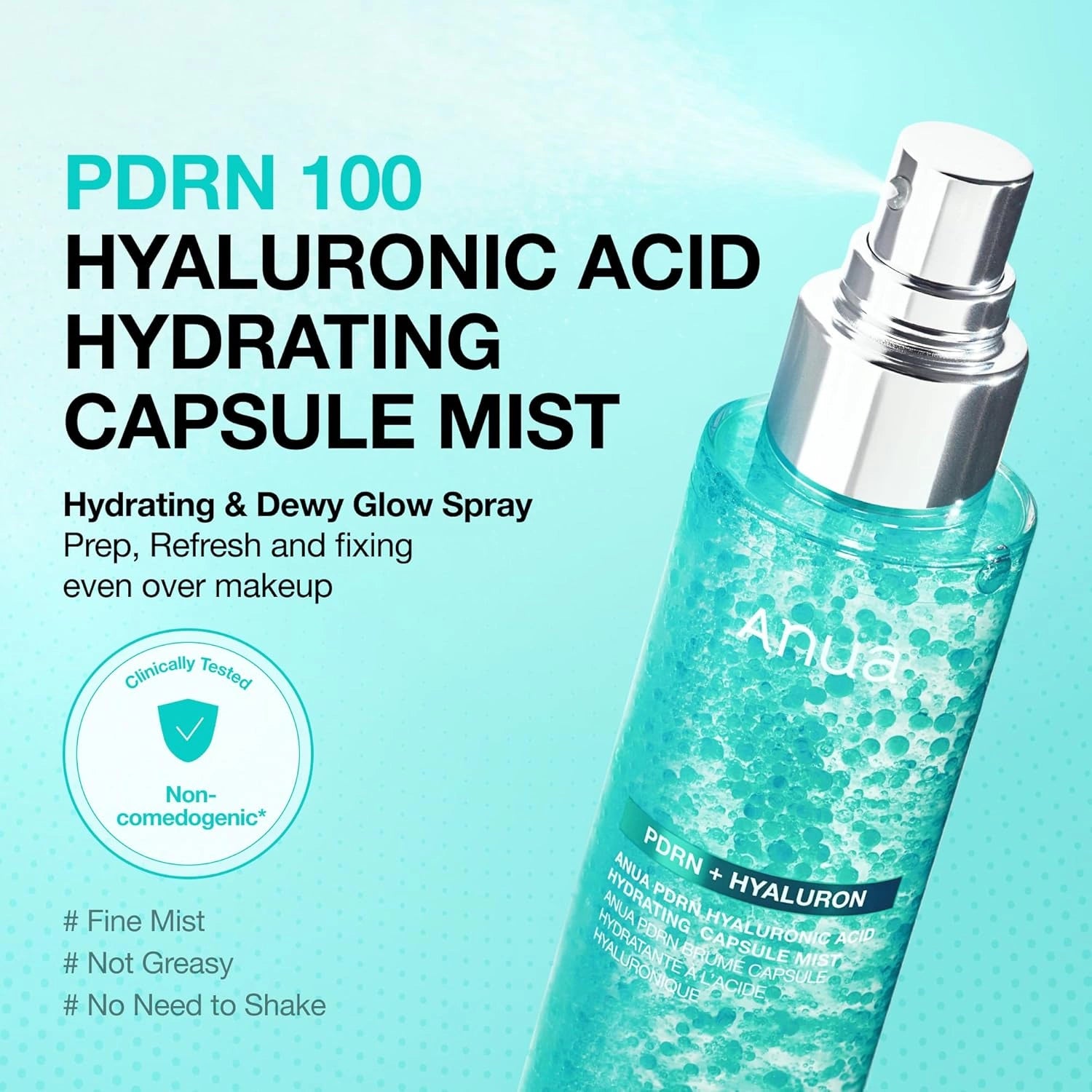 ANUA – PDRN Hyaluronic Acid Hydrating Capsule Mist