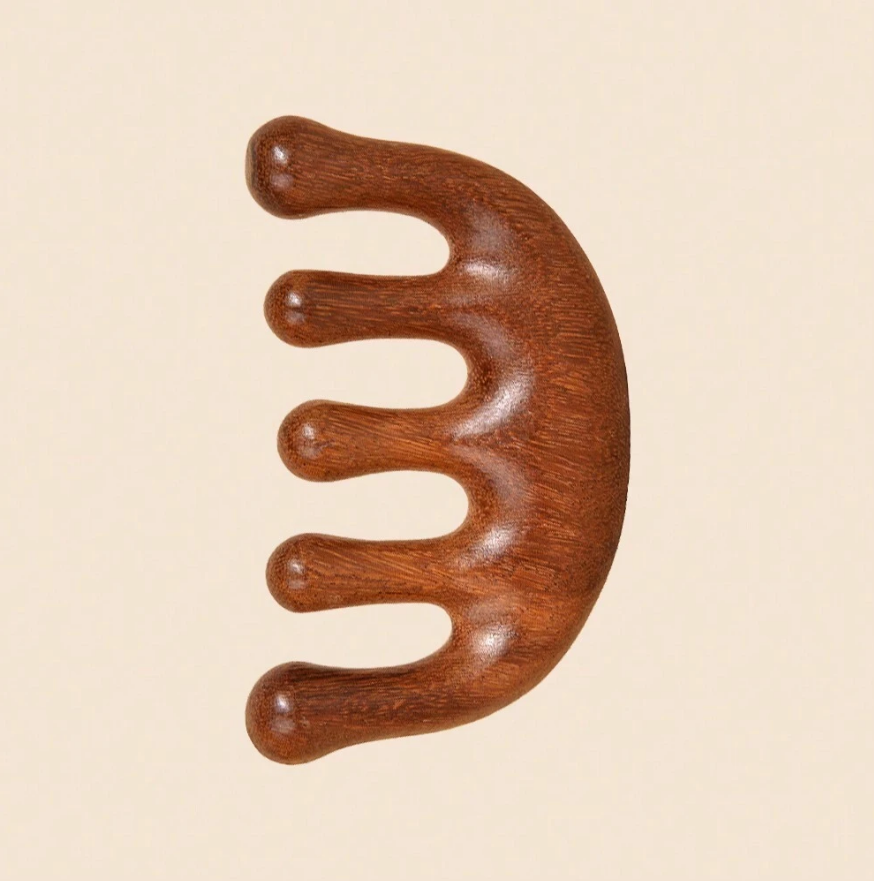 Peigne de Massage en Bois de Santal