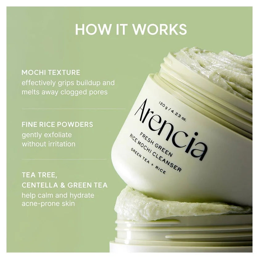 ARENCIA – Fresh Green Rice Mochi Cleanser