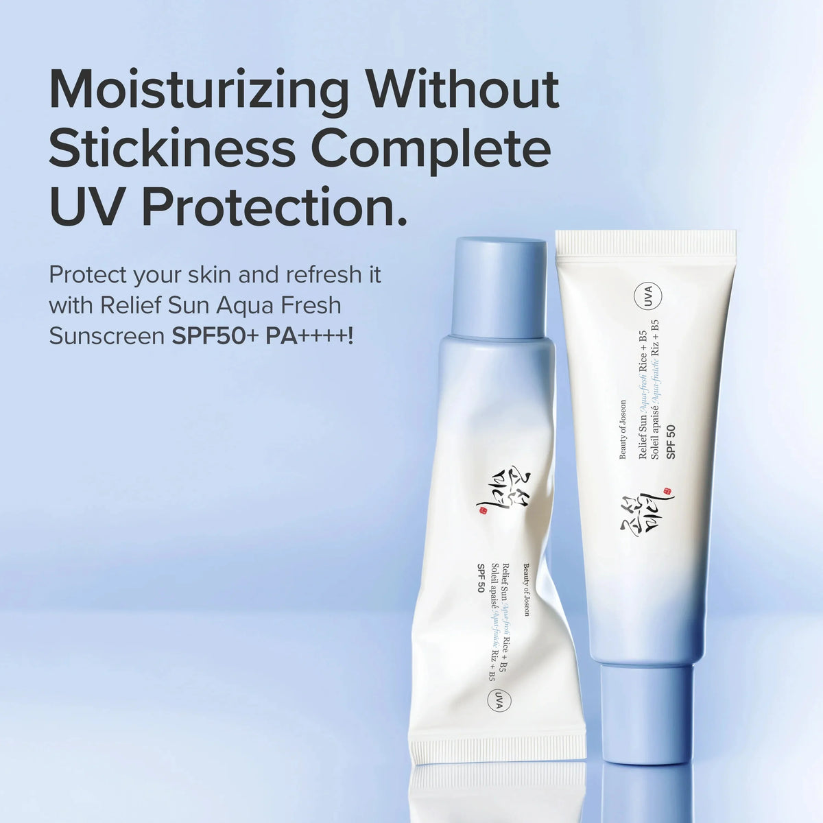 BEAUTY OF JOSEON – Relief Sun Aqua-fresh : Rice + B5 SPF50+ PA++++