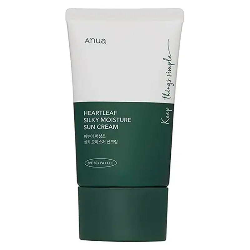 ANUA – Heartleaf Silky Moisture Sun Cream (50ml)