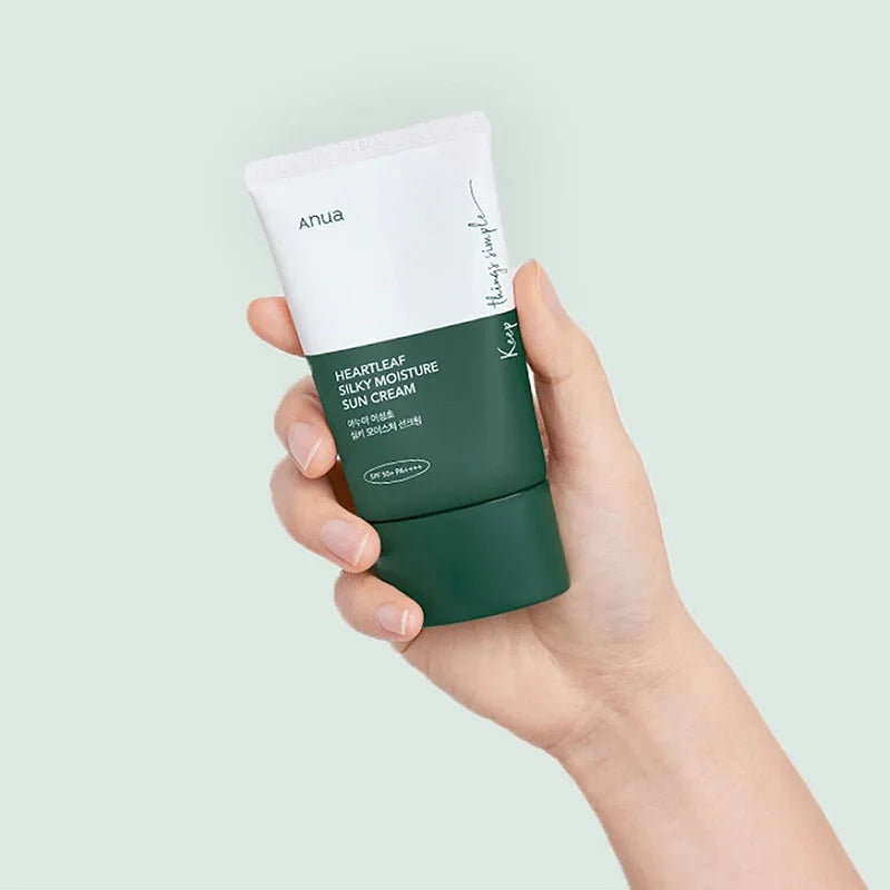 ANUA – Heartleaf Silky Moisture Sun Cream (50ml)