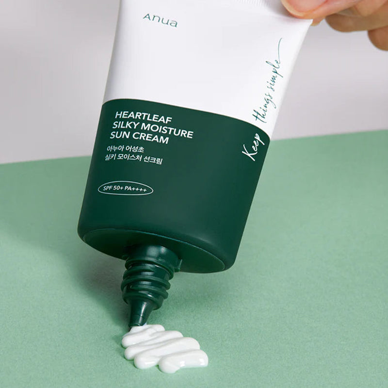 ANUA – Heartleaf Silky Moisture Sun Cream (50ml)