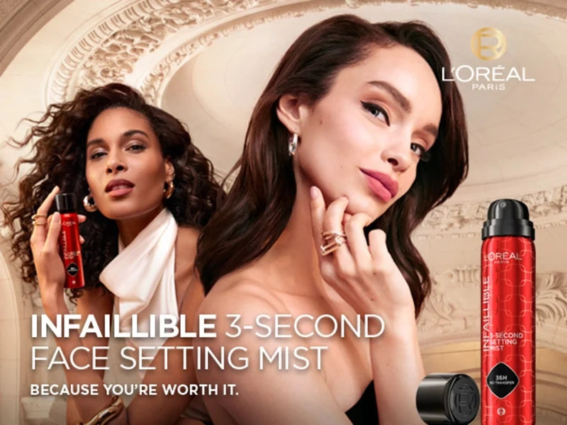 L'ORÉAL PARIS – Infaillible 3-Second Setting Mist (fixateur)