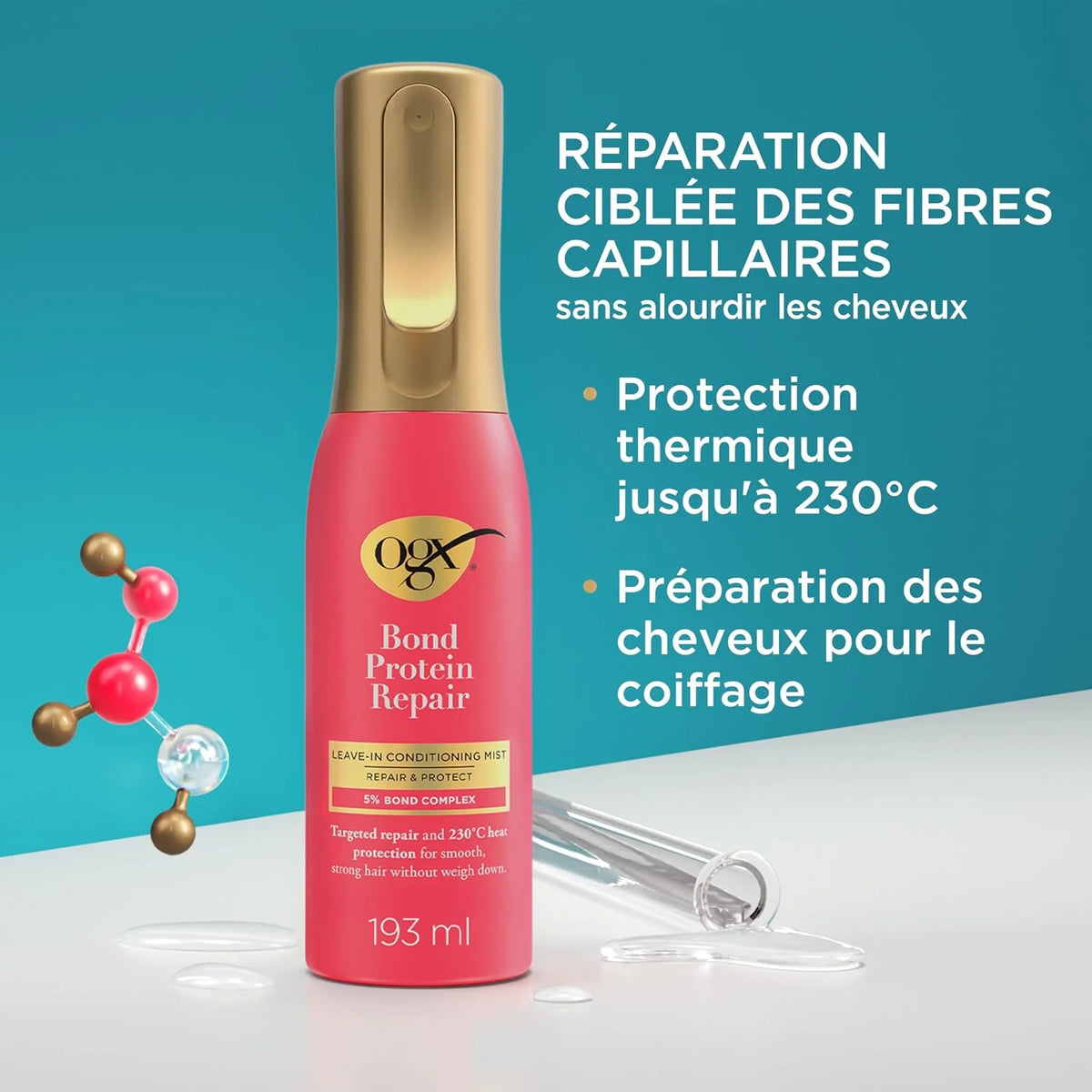 OGX Bond Protein Repair and Thermoprotective Mist Heat Protect Spray